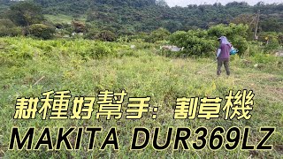 耕種好幫手：割草機 MAKITA DUR369LZ [upl. by Rutter]