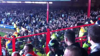 Bristol City V Leeds United  12022011  Crowd Trouble [upl. by Frodi134]