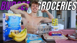 Cheap Grocery Essentials to Build Muscle  Grocery Haul [upl. by Nirehtak]