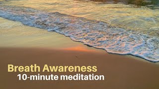 MBSR Guided Practice Awareness of Breath Meditation [upl. by Zicarelli]