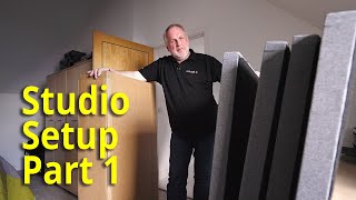 YouTube Studio Setup Part 1 Acoustic Panels and FlexiSpot EZ1 Standing Desk [upl. by Peery]