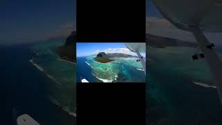 Mauritius Underwater Waterfall Seaplane View 🇲🇺 The stunning underwater waterfall found along the s [upl. by Don]