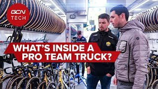 Visma  Lease A Bike Pro Cycling Team  Mechanics Giro Truck Tour [upl. by Alletsyrc]