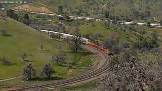 Tehachapi Loop BNSF autoracks [upl. by Shute100]