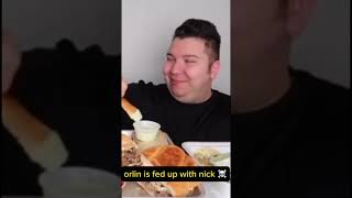 two steps ahead of diabetes nickocadoavocado mukbang couplegoals food orlinhome nick shorts [upl. by Katalin]