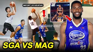 BIGATIN ang Import ng Magnolia Nba Slamdunk Champion SGA Handa na Tuneup vs Magnolia [upl. by Krys]