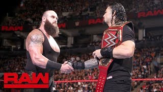 Roman Reigns and Braun Strowman to battle inside Hell in a Cell Raw Aug 27 2018 [upl. by Avraham]