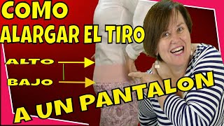 Como ALARGAR el TIRO de un PANTALON con un ELÁSTICO 🔥✂️ [upl. by Gundry]