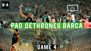 PAO DETHRONES Barca In Front Of 25000 FANS  Panathinaikos  Barcelona 7867  2011 EL Playoffs G4 [upl. by Hsreh]