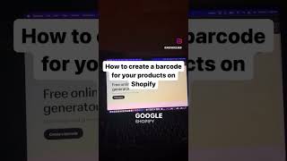 How To Create A Barcode For Your Products on Shopify [upl. by Naelcm]