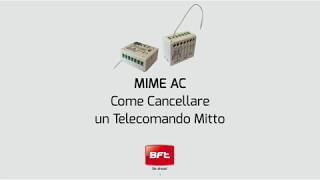 Bft Mime  Come Cancellare un Telecomando Mitto IT [upl. by Cohn]