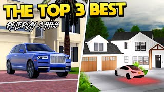 Top 3 Roleplay Games on Roblox 2023 [upl. by Enailuj203]