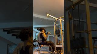 DAY 31100  Back workout in hostel gym  NIT Agartala [upl. by Ardied]