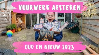 VUURWERK AFSTEKEN🧨 OUD EN NIEUW 2023🤩✨ [upl. by Sema]