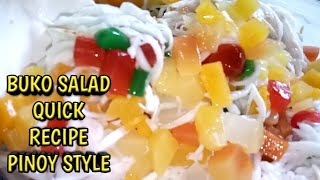 Buko Salad recipe pinoy style fruit salad [upl. by Damour]