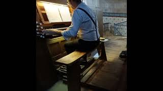 Organ Improvisation No 43 quotNous te saluons Ô toi NotreDamequot [upl. by Anirahs]