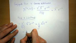 Gamma distribution is Conjugate prior for Poisson Likelihood [upl. by Asha516]