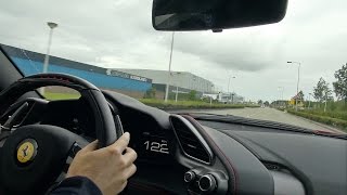 ONBOARD RIDE Ferrari 488 GTB  Accelerations Downshifts amp More [upl. by Irmo]