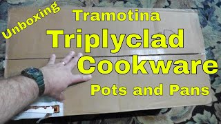 WORTH IT Unboxing Tramontina TriplyClad Cookware Pots and Pans [upl. by Rehpotsirhcnhoj]