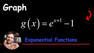 Graph gx  ex1  1 by Plotting Points a Natural Exponential Function [upl. by Gottuard]