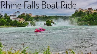 Rhine Falls Boat RideSwitzerland  Europes Biggest Waterfall  Rheinfall Schaffhausen  Boat Ride [upl. by Yanttirb]