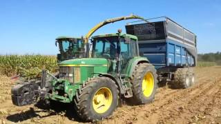 BROCHARDs dump tractortrailer with flat bottom  silage harvest  FRANCE [upl. by Bellamy355]