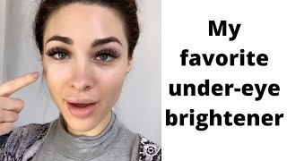 Favorite under eye brightener concealer makeup product tutorial review [upl. by Pickar204]