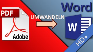 PDF in WORD umwandeln und bearbeiten  kostenlos und ohne Software  online HD 2019 [upl. by Hoehne904]