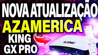 Como Atualizar e Configurar azamerica King gx pro  KING GX PRO [upl. by Enilra]