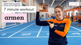 Armen 7 minute workout armspieren trainen met Suzanne Schulting 💪🏼🥵  7 minute workout [upl. by Hoeg]