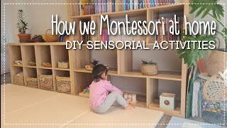 Montessori SENSORIAL ACTIVITY for 2 year olds DIY  How we Montessori at home [upl. by Michaela517]