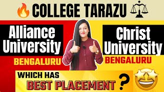 Alliance University Vs Christ University  Admission  Eligibility  Fees  Placement CollegeTarazu [upl. by Lindi]