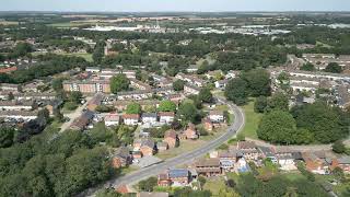 Ladyshot Felmongers Churchfield Harlow Essex  and beyond From the sky August 2024 [upl. by Jabe]