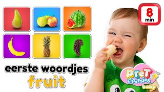 Woordjes leren • FRUIT • Baby tv Nederlandse baby filmpjes • 8 minuten [upl. by Aseret839]