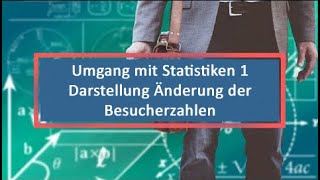 Umgang mit Statistiken 1 Darstellung Änderung der Besucherzahlen [upl. by Dogs988]