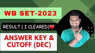 WB SET exam results 2024  Wb set answer key and Cutoff [upl. by Henrique]