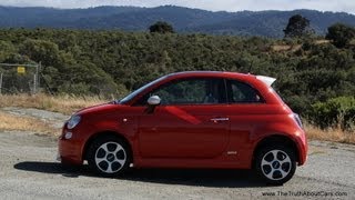 20132014 Fiat 500e Electric Review and Road Test [upl. by Jolyn615]