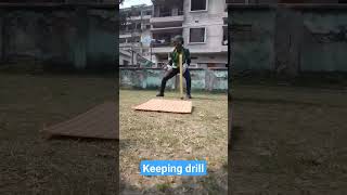 wicket keeping practice  Rajshahi clemon cricket academycricket cricketshors music [upl. by Nalyorf]