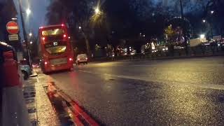 LK08 NVPTE899 on Route 82 Park Lane Marble Arch  12th December 2016 [upl. by Ethbin862]