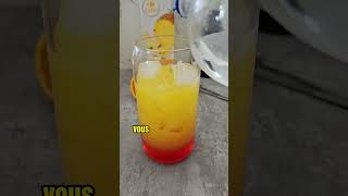 RECETTE  Cocktail sans alcool Sunset Coucher de soleil LACHOUFAMILY [upl. by Nyrehtac]