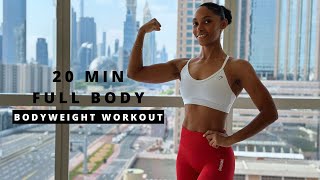 20 min Full Body Workout  BODYWEIGHT  Build Muscle  Strength [upl. by Camel]