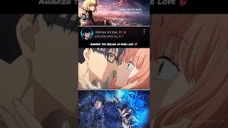 Awaken the feeling of pure love 💕 anime shorts animeedit [upl. by Annovaj279]