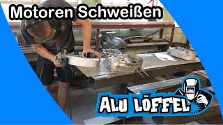 Motorrad Motorhälften Reparatur aluguss Schweißen Alu Schweißen Schweiß tipps Schweißen lernen [upl. by Webber]