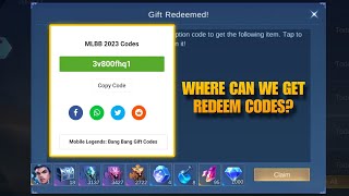 WHERE CAN WE GET REDEEM CODES  NEW SOURCE OF MLBB REDEMPTION CODES [upl. by Kincaid]