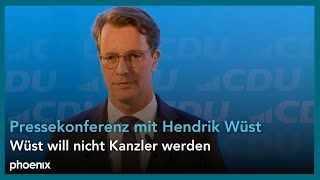 CDU NRWLandesvorsitzender Hendrik Wüst nach der Sitzung des CDULandesvorstandes  160924 [upl. by Schonfeld]