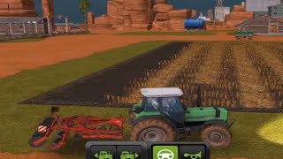 Tractor farming simulator gameplay swinging wheat game play [upl. by Fricke]