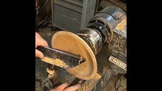 Woodturning a Bowl in a Minute 27 Birch Cored Bowl [upl. by Marigold]