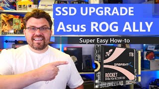 Asus ROG ALLY SUPER EASY SSD Install  Upgrade Howto Asus Cloud Recovery [upl. by Ereynihc2]