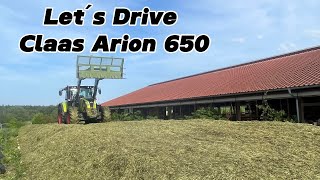 Let´s Drive Claas Arion 650 beim Silowalzen  Cabview  POV [upl. by Turoff]