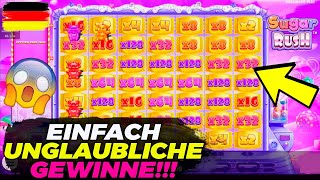 PASSIERT DAS WIRKLICH UNGLAUBLICH GROßER GEWINN IN SUGAR RUSH DEUTSCHES ONLINE CASINO ECHTES GELD [upl. by Courtney]